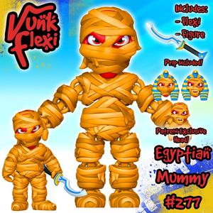 Ancient Egypt Mummy MultiColor Flexi Print-In-Place + figure