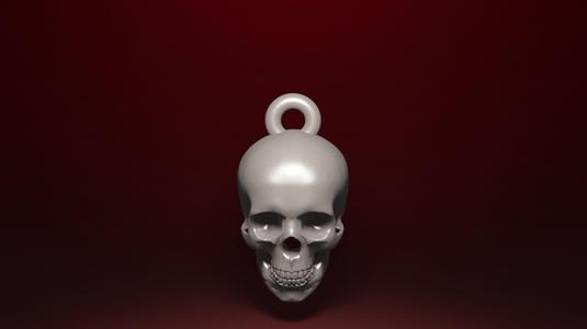 Print-in-Place Skull Keychain - 3D Printable Keyring Design