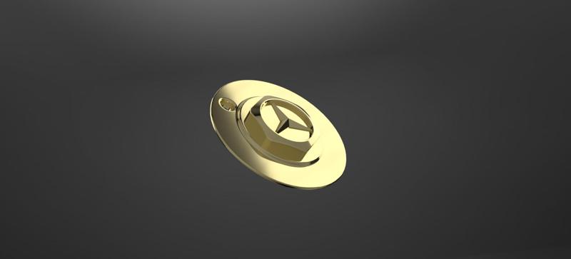 Borbet cap logo Mercedes