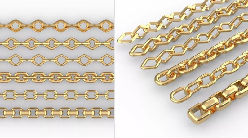 chains 3D print model