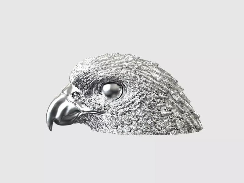 Falcon head necklace high detail