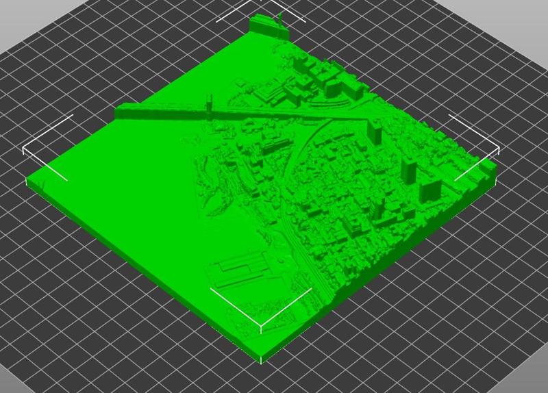 3D MODEL OF NEW YORK, MANHATTAN, DOWNTOWN SAMPLE