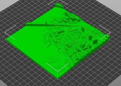 3D MODEL OF NEW YORK, MANHATTAN, DOWNTOWN SAMPLE