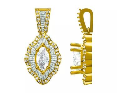 JCD Format Minimalist flower shape baguette design