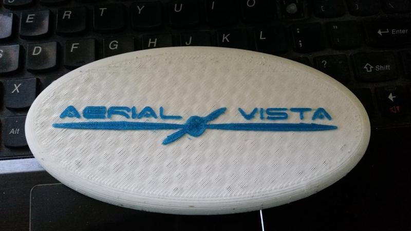 Aerial Vista Logo Plaque