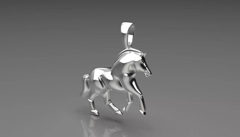 horse STL 3D pendant gp0018
