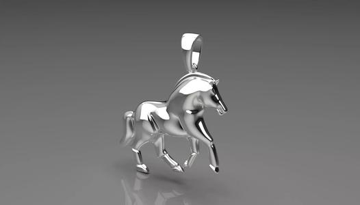 horse STL 3D pendant gp0018