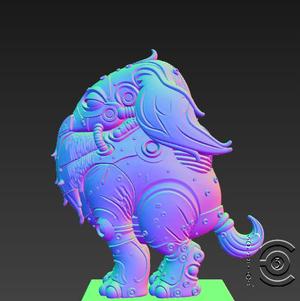Mecha Elephant Pup - The Tiny Titan