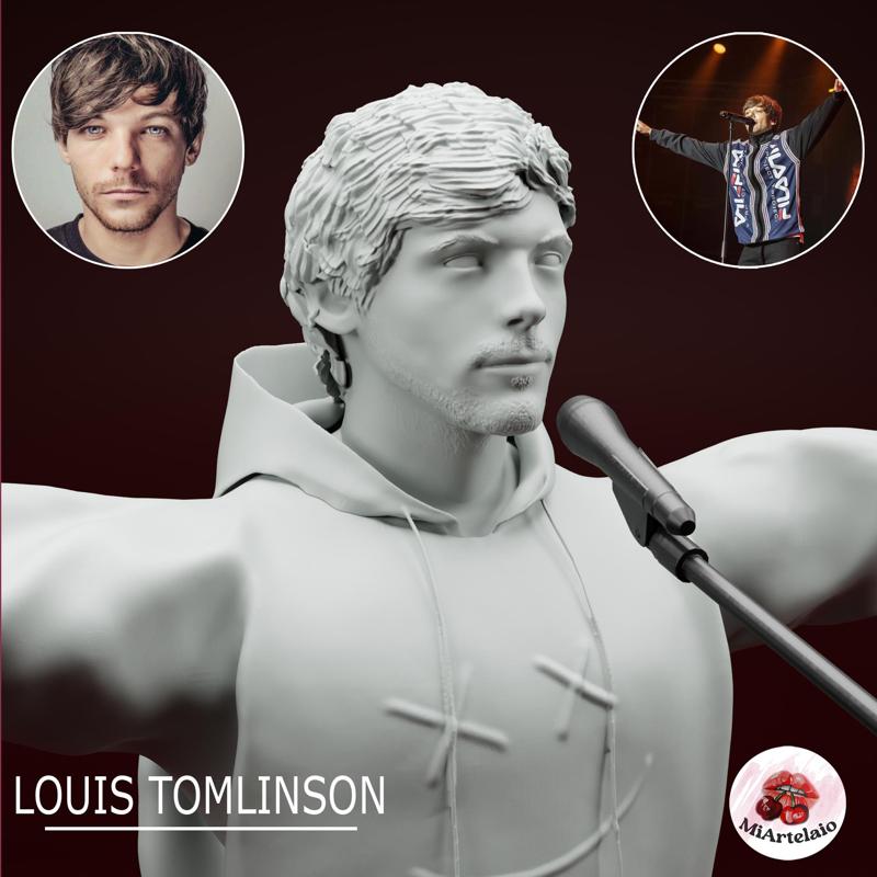 Louis Tomlinson 3D Figure - Full Body STL Model for Printing