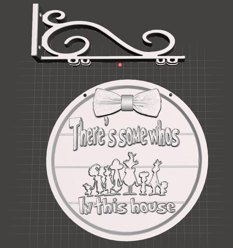 hanging deco with wall bracket whos