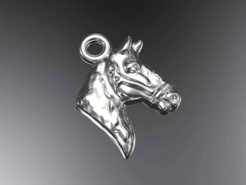Horse head pendant