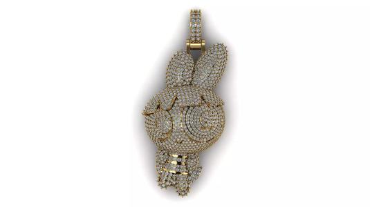 Powerpuff Girls Bubble Pendant With Diamond 2 Inches