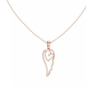 Heart in Wings Diamond Pendant 3dm stl renders Animation Video