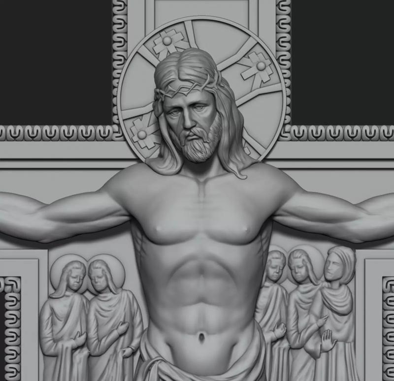 San Damiano Cross Relief V01