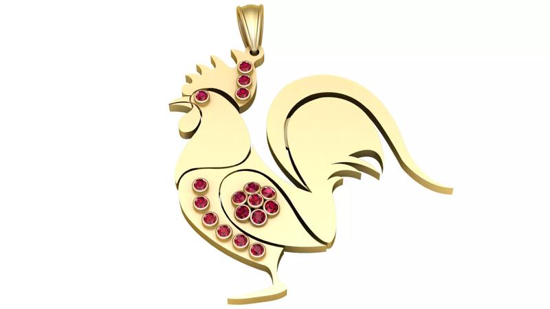 HEN GOLD PENDANT