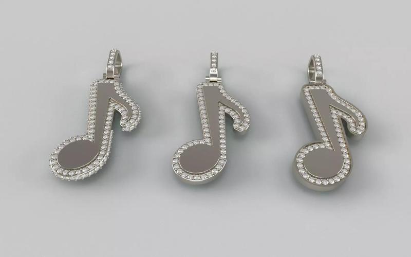 Music Note Pendants - Quaver
