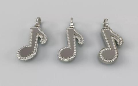 Music Note Pendants - Quaver