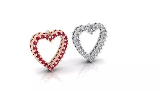 Diamonds Heart Shape Pendant