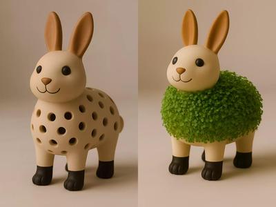 Rabbit Sprouter Seed Chia Radish Lentil Germinator toy