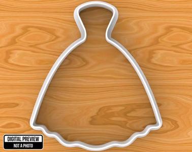 Wedding Dress Cookie Cutter