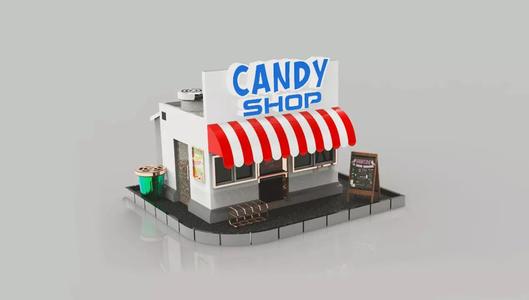 Candy Shop 3D Model