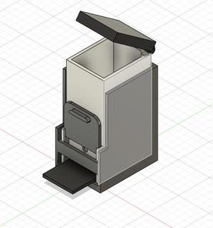 Upright case for SD memory sticks