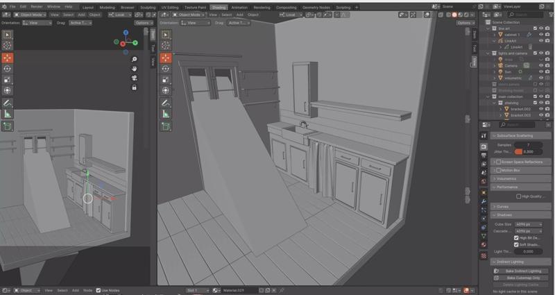 Isometric French Kitchen