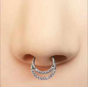 Piercing Segment doble four models  for Ear and Septum