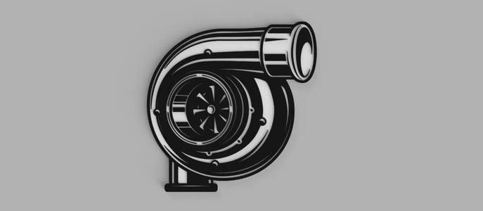 Turbocharger Turbo Car Logo Coaster