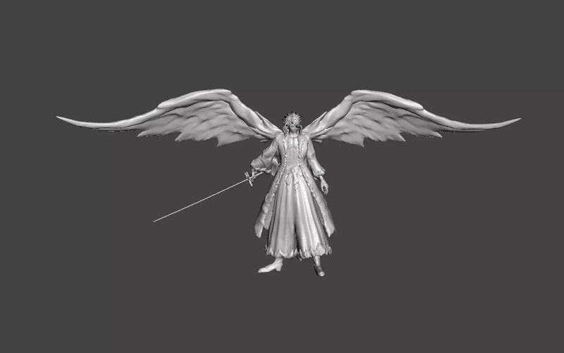 Toshiro Hitsugaya Bankai Daiguren Hyorinmaru 3D Model