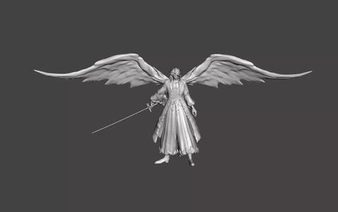 Toshiro Hitsugaya Bankai Daiguren Hyorinmaru 3D Model