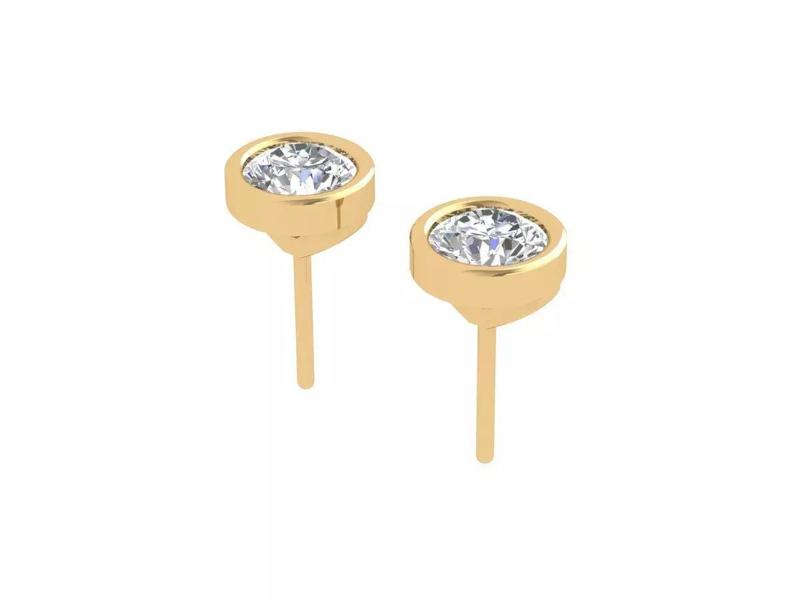 Round stone Stud