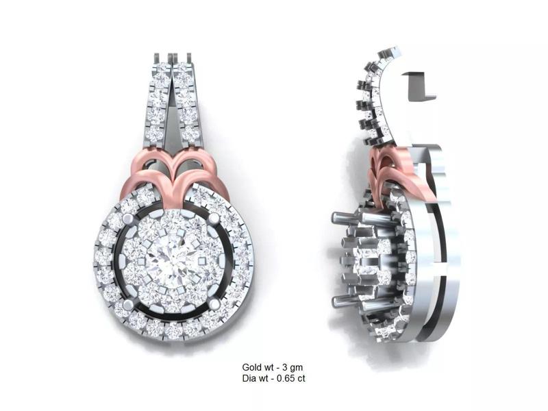 Luxury earrings for 3D printing