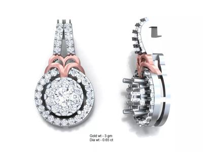 Luxury earrings for 3D printing