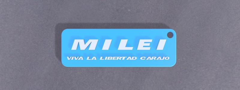 LLAVERO PRESIDENTE MILEI - MILEI KEYCHAIN