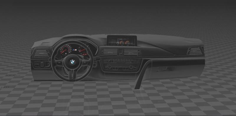 BMW M2 RC dashboard 1/10