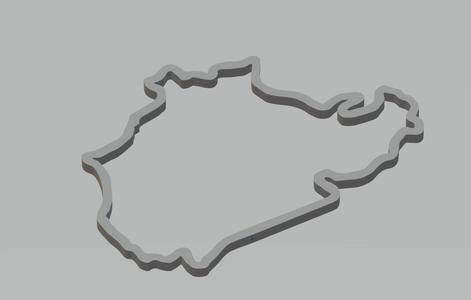 Nürburgring Nordschleife LED 3D wall mural