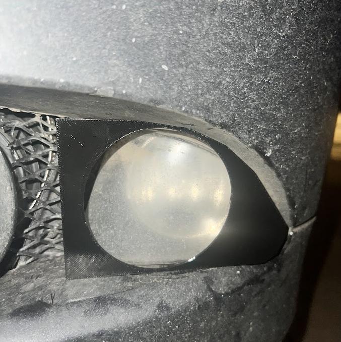 3" E90 Fog Light Cover for Velocity Pipe