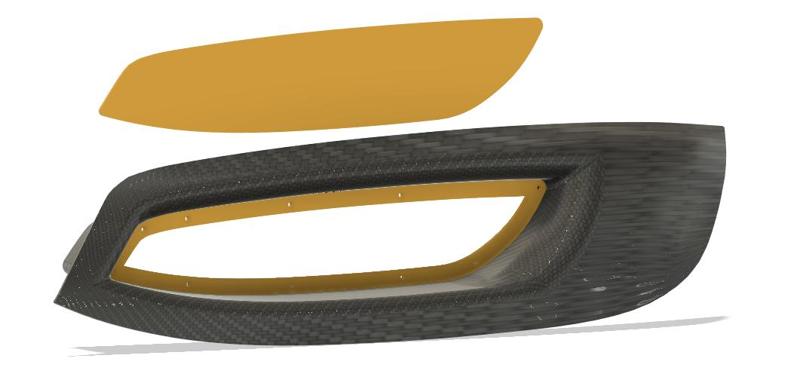 BMW e92 front left light air intake