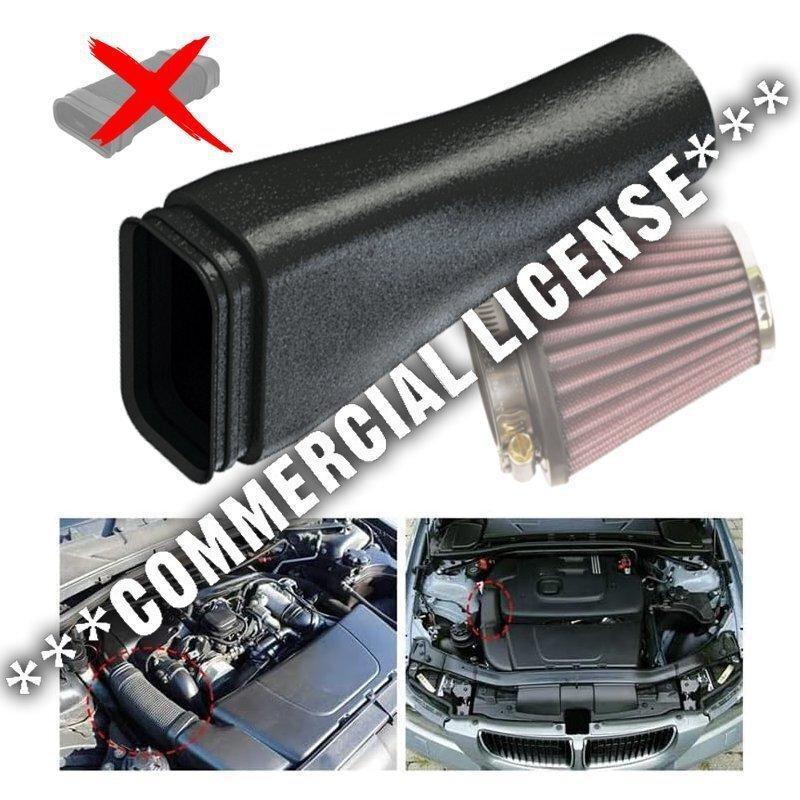 Commercial License BMW E90 E91 air intake hose pipe adapter to high flow filter of 75mm
