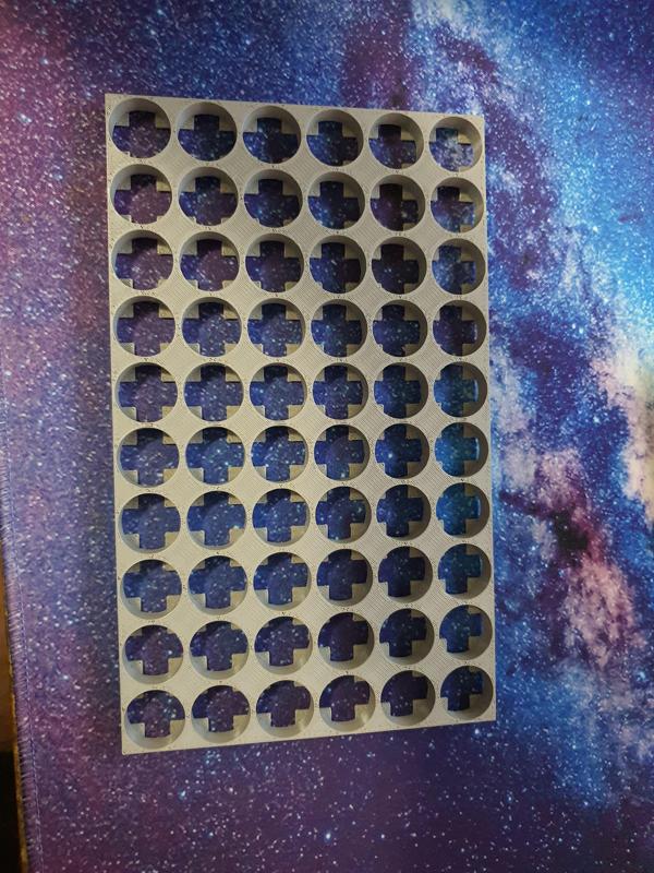 6 x 10 18650 Li ion battery tray