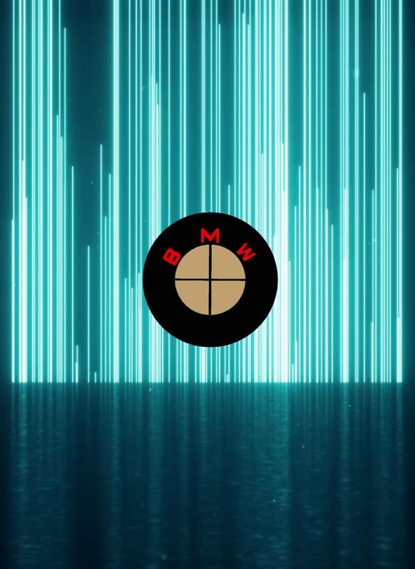 BMW EMBLEM NEW (BROWN RED)