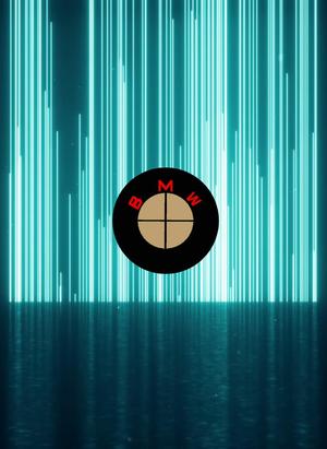 BMW EMBLEM NEW (BROWN RED)