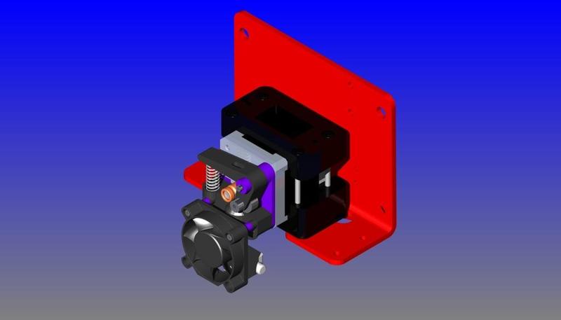 Tiny Flex Extruder mount for OrdBot