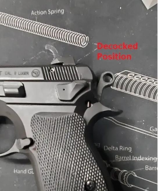 CZ75 Take Down Lever Wedge