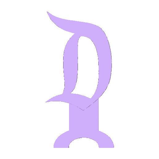 Disneyland "D" - Loungefly Backpack Display Hook