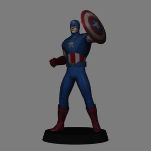Captain America - Avengers LOW POLYGONS AND NEW EDITION
