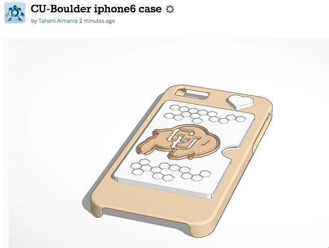 CU-Boulder iphone6 case