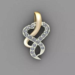 Diamond Women pendant 3D print Model