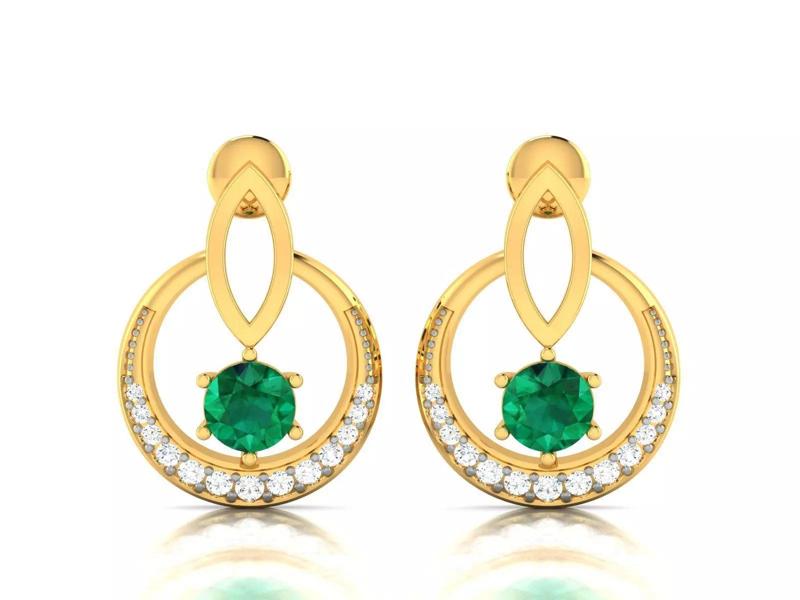 Diamond Hoop Earrings